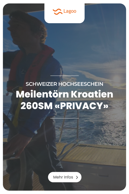 Hochsee Meilentörn In Kroatien Nachweis 260 Seemeilen Schweizer Hochseeschein PRIVACY